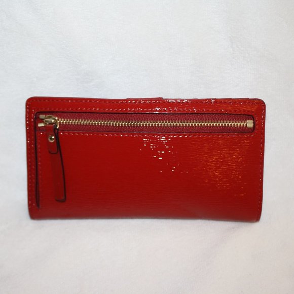 Kate Spade wallet, red and gold - Picture 2 of 3
